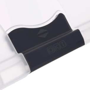 Boîte en plastique transparente 83L "Easy Roll"