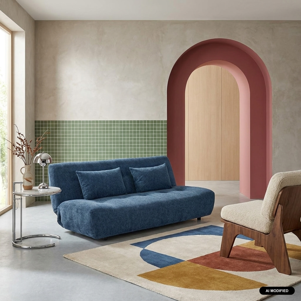 Banquette convertible tissu chenille 3 places KLIK