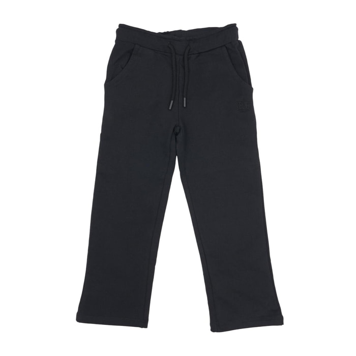 Pantalón deportivo universitario de corte ancho para niña