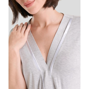 Bata corta mujer vigoré lisa confortable