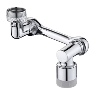 Extensor giratorio para grifo de cocina con 2 tipos de chorro y aireador de flujo de burbujas, diseñado para mejorar la limpieza, ahorrar agua y reducir salpicaduras.