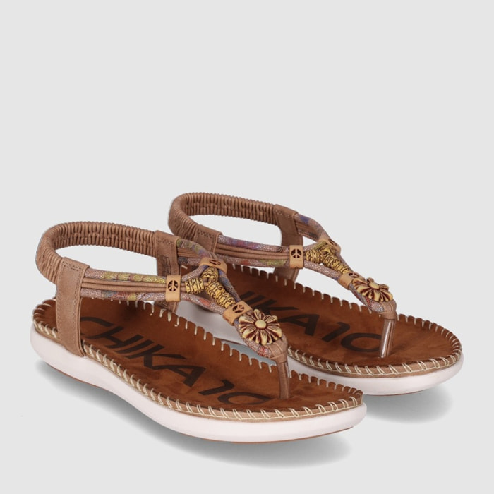 Sandalias - Cuero - Tacón: Bajo