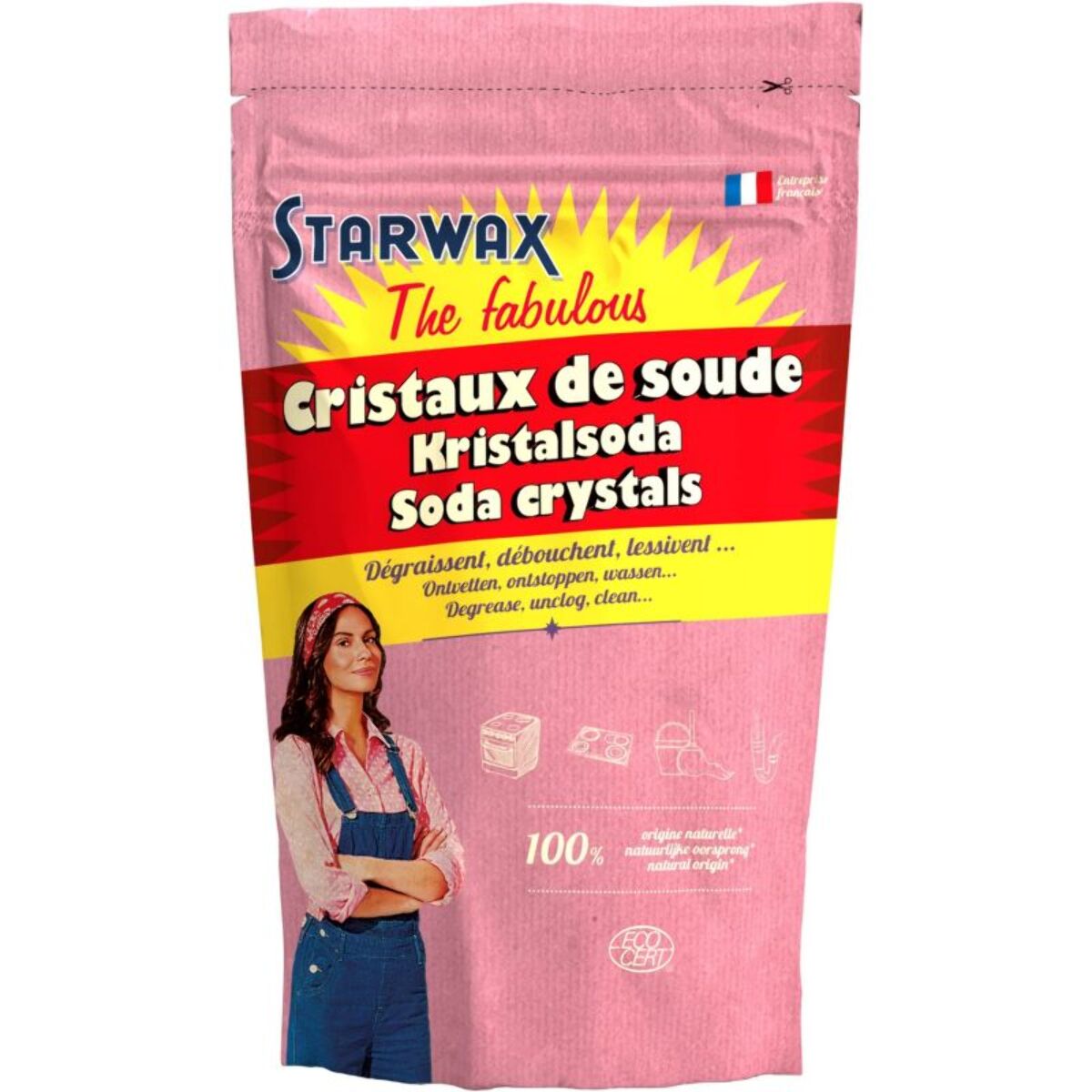 Dégraissant STARWAX CRISTAUX DE SOUDE 1KG