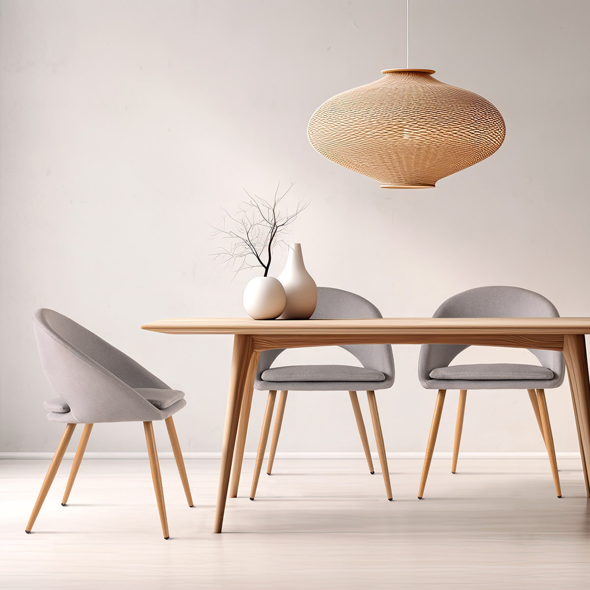 Pack 2 sillas gris para comedor o salón con reposabrazos y tapizadas