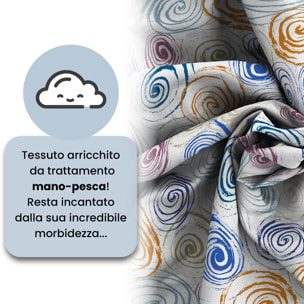 COPRIPIUMINO FASHION, 100% Microfibra, No Stiro - SPIRALS