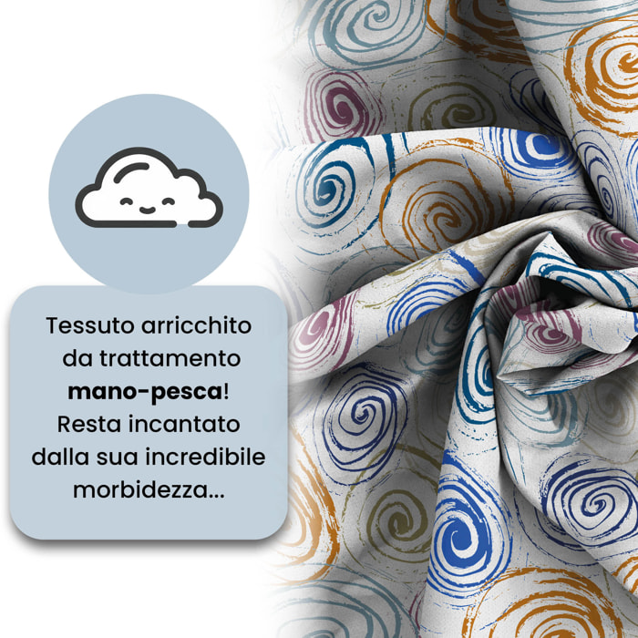 COPRIPIUMINO FASHION, 100% Microfibra, No Stiro - SPIRALS