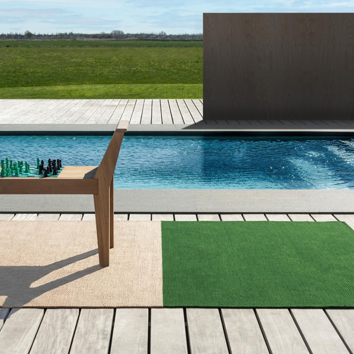 Tapis extérieur kilim fait main en PET SUBLIX