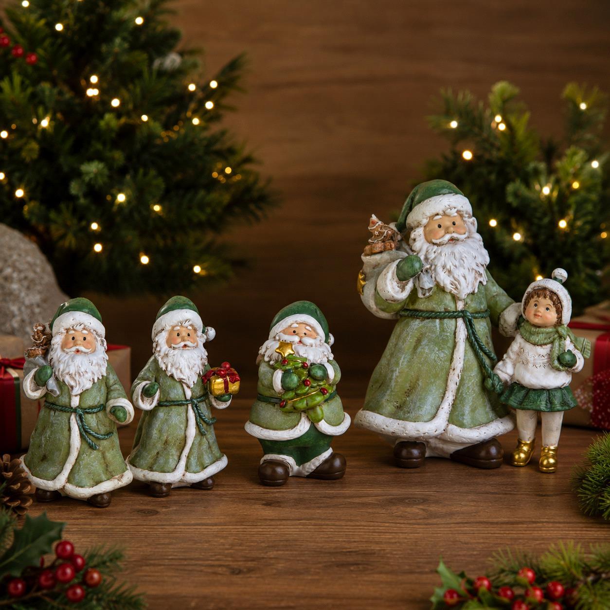 babbo natale con doni - Pezzi 2 - VERDE - Bianchi Dino SpA