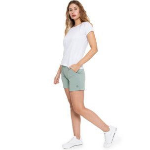 Mujer bajita nunca sin