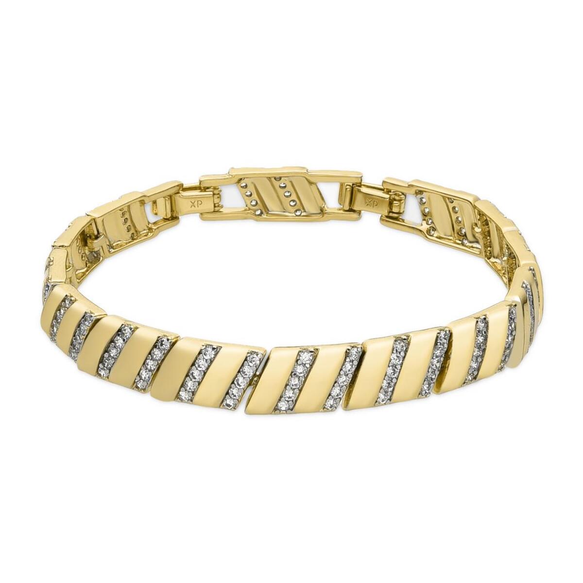 Pulsera con Circonita Brillante acabado oro 18k