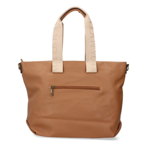 Bolso de hombro para Mujer, diseño moderno, Compartimento Principal con Cremallera, Bolsillo Frontal y Trasero con Cremallera.