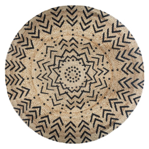 Tapis "Living" en jute D120 cm