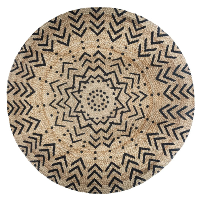 Tapis "Living" en jute D120 cm