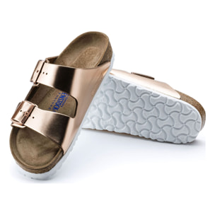 Ciabatte Birkenstock Arizona Sfb Lena Metallic Copper Viola