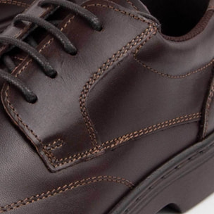 Zapato Oxford De Piel - Marron