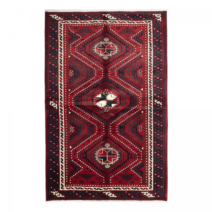 Tapis d'orient, motif oriental, noué main en laine, AZIS