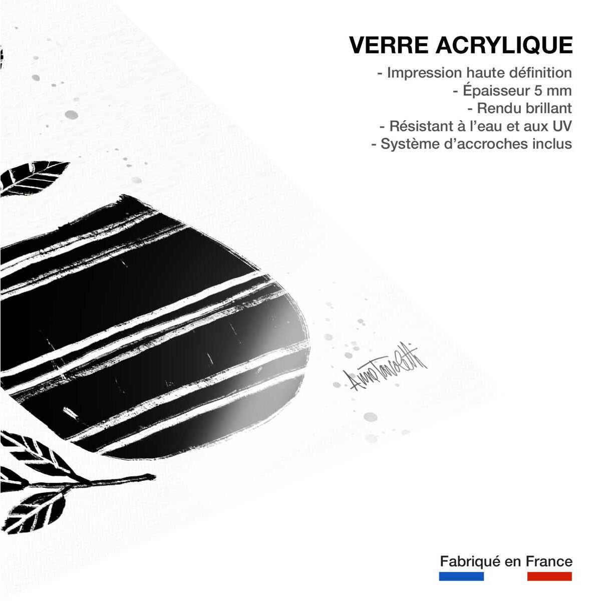 Deco murale Poterie et botanique Tableau plexiglas