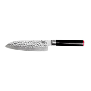 Coltello "Santoku" martellato | acciaio 440C | L: 18 cm