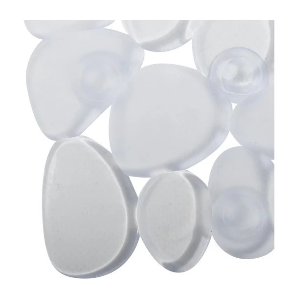 Tapis Fond de douche PVC GALETS 53x53cm Transparent MSV