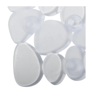 Tapis Fond de douche PVC GALETS 53x53cm Transparent MSV