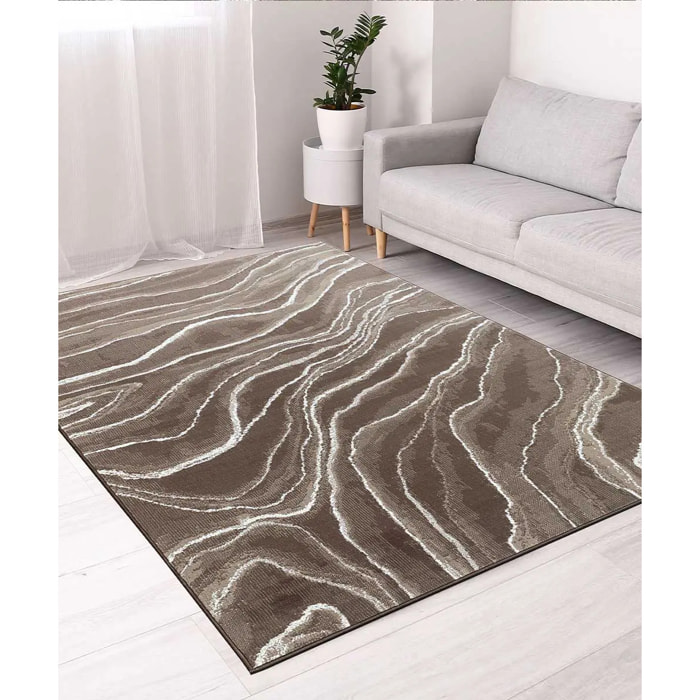 Tappeto Arredo Colore Marrone Per Salotto Soggiorno