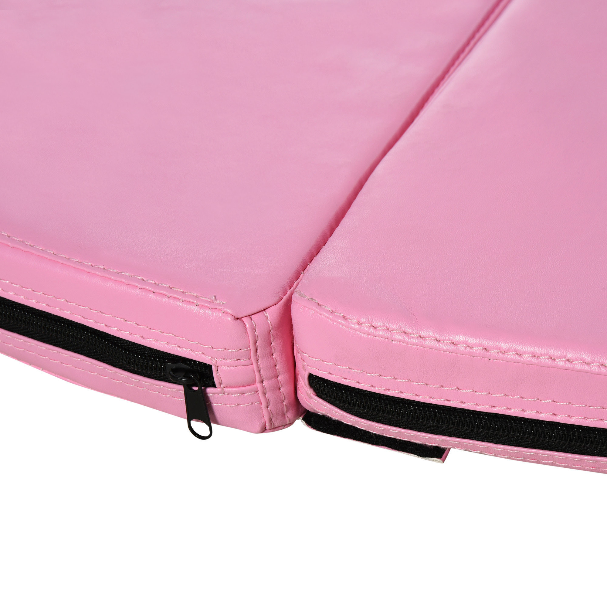 Tapis de pole dance pliable - pole dance mat - tapis de protection Ø 150 cm épaisseur 5 cm - revêtement PVC rose