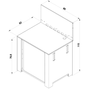 Chariot Plancha ENO PLANCHA Gris cargo