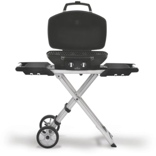 Barbecue gaz NAPOLEON Travel Q Pro noir 2brûleurs sur chariot pliant, 54x37 cm