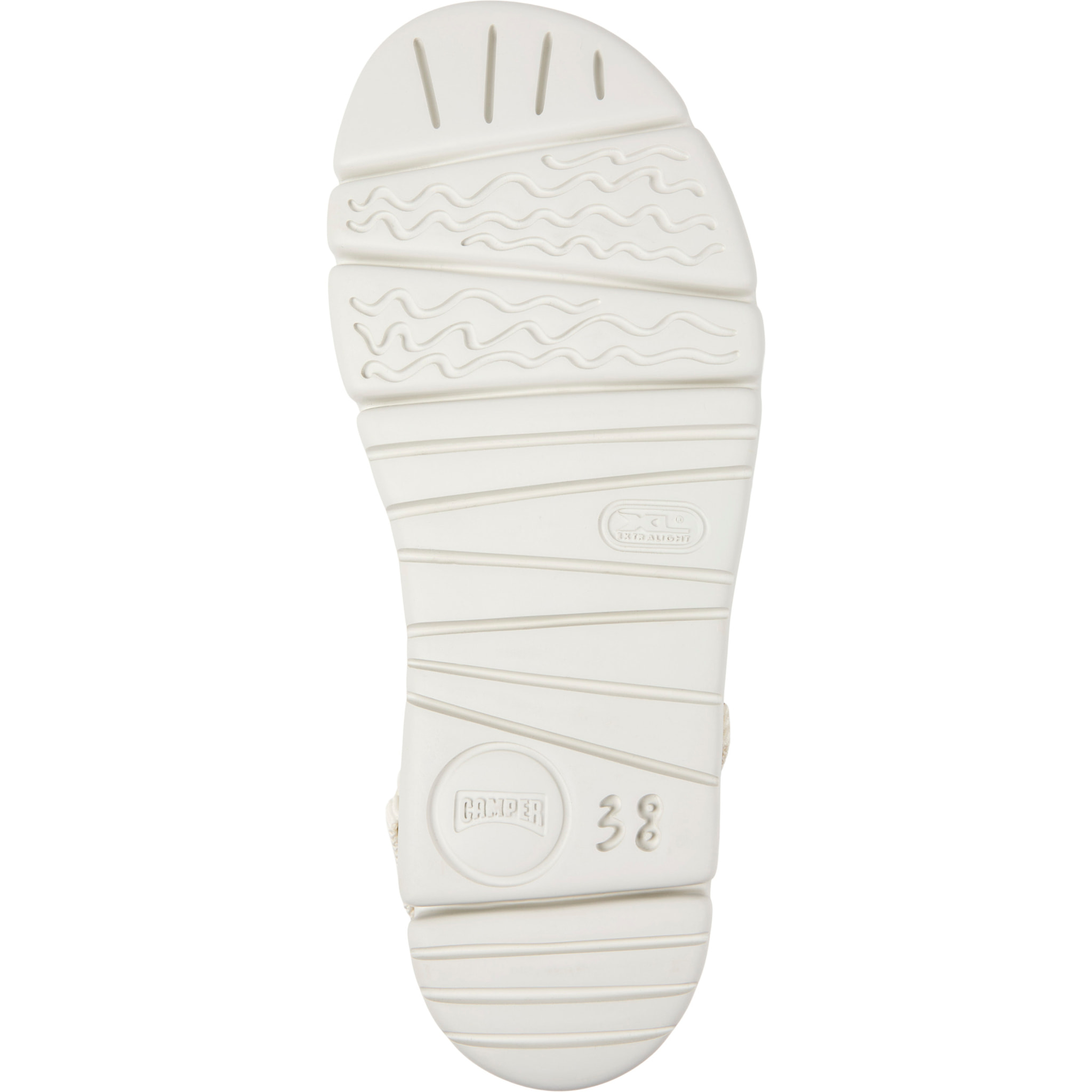 Sandalias - CAMPER Oruga Sandal - Blanco - Cuero liso