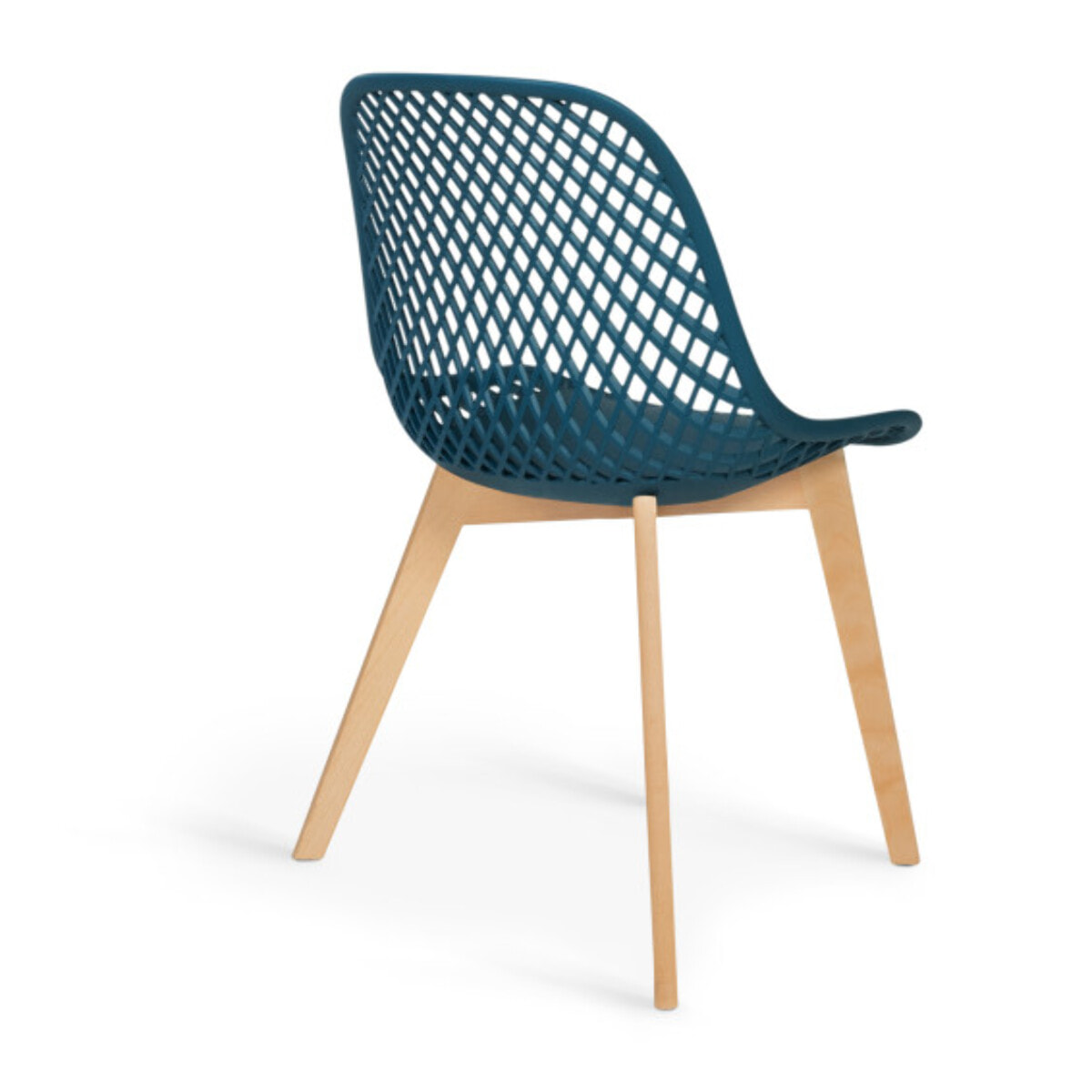 Chaises Maëlle assise ajourée et pieds bois