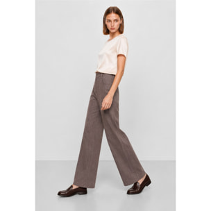 Kocca - Pantaloni da donna in lyocell a gamba larga e vita alta Donna