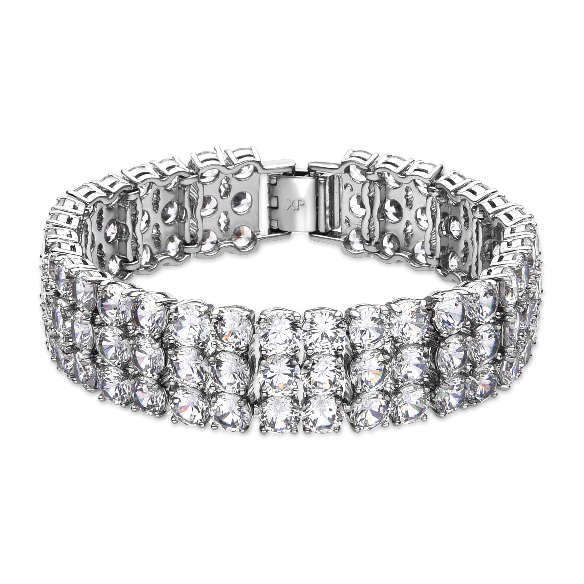 Pulsera con Circonita Brillante acabado plata
