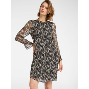 Elena Mirò - Vestido estampado - Negro