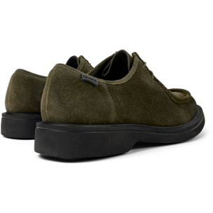 Zapatos de cordones - CAMPER Norman - Verde - Piel de ante