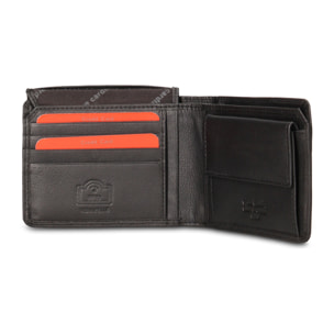 Portafoglio uomo in vera pelle - Modello Novus - Casual - 12.5 x 9.0 x 2.0 cm
