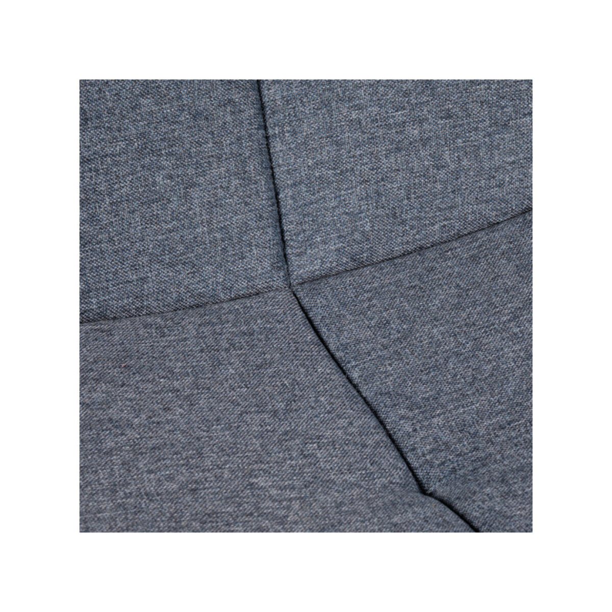 Chaise Capitonnée en tissu bleu jean - JAPAN