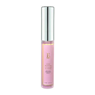 Brillo de labios voluminizador de pétalos de rosa