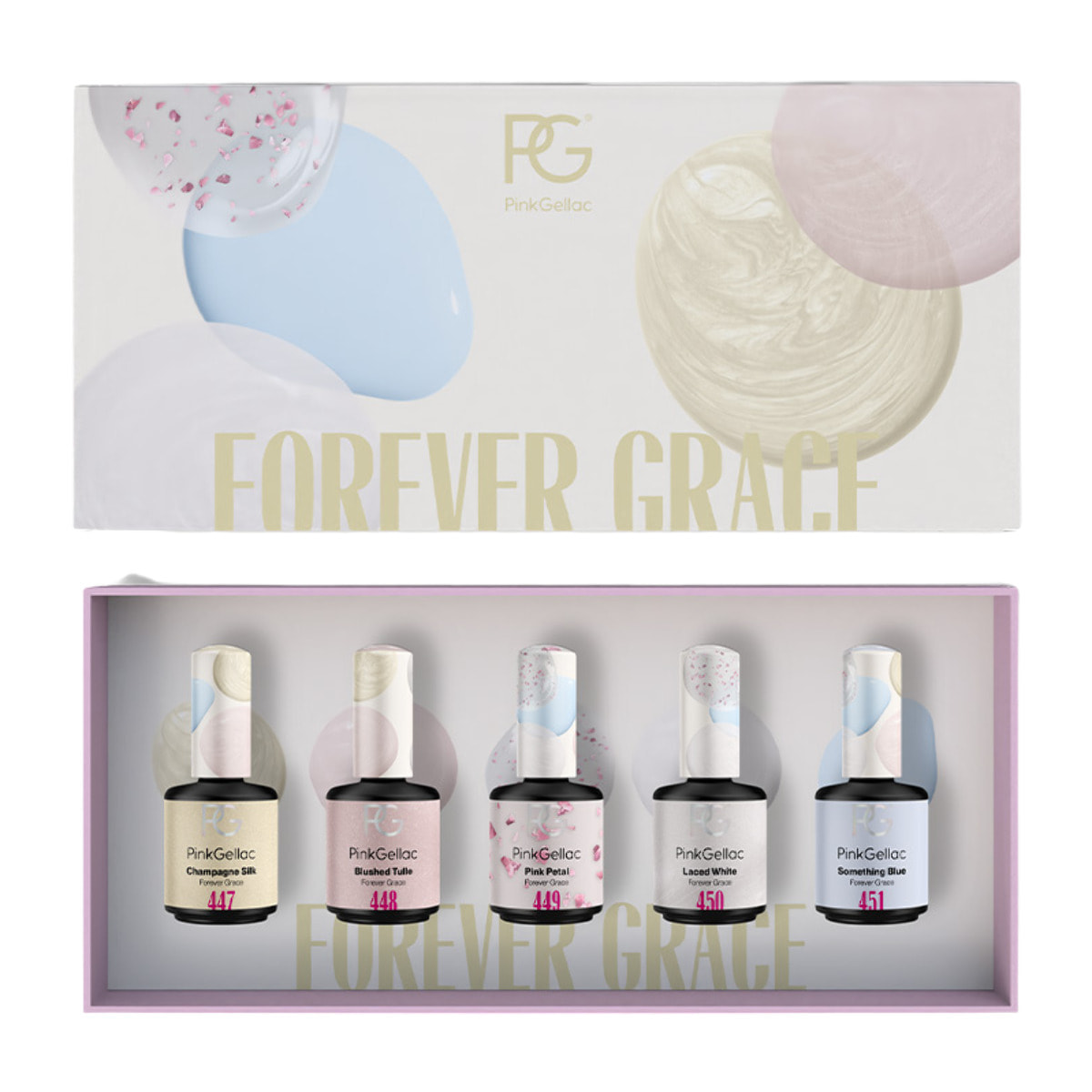 Set vernis semi-permanent - Forever Grace Set - 5 x 15ml