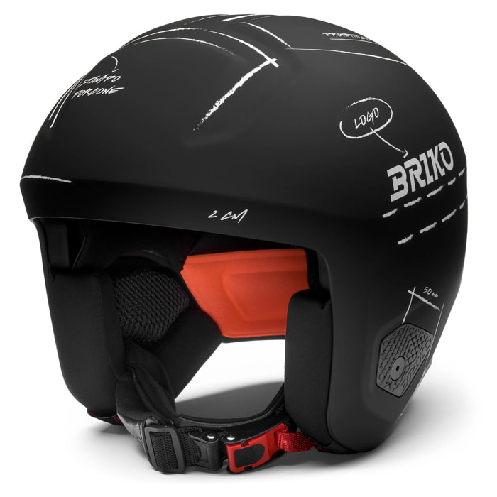 Caschi Briko Uomo Donna Nero Vulcano 2.0 Graphik