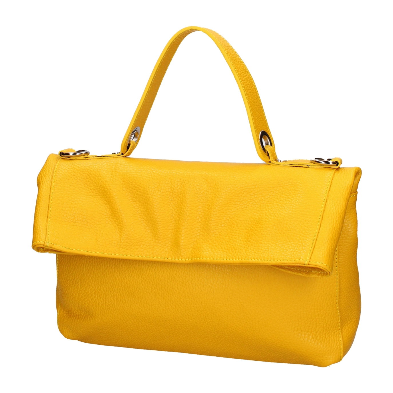 Borsa a spalla convertibile in zaino da donna In Vera pelle Made in Italy 34x21x12 cm