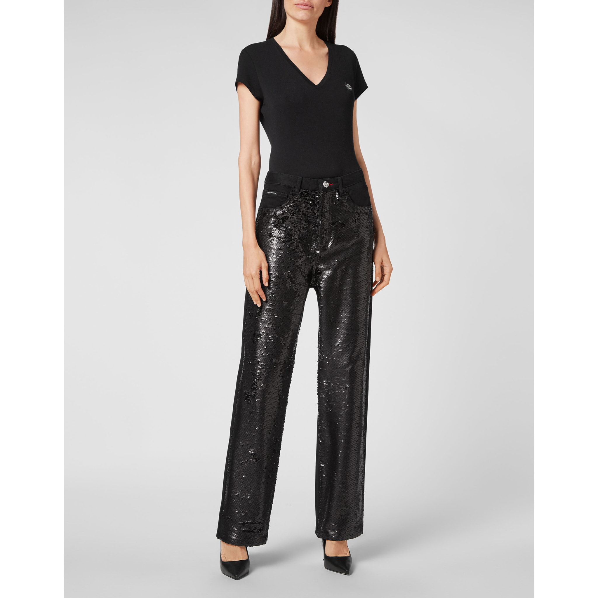 PHILIPP PLEIN Denim Trousers Loose Fit