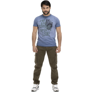 T-shirt da uomo old dye Indigo