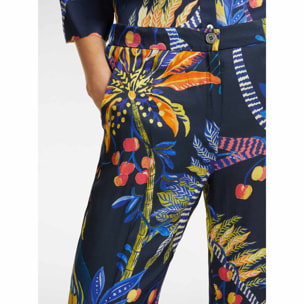 Elena Mirò - Pantalón estampado - Azul