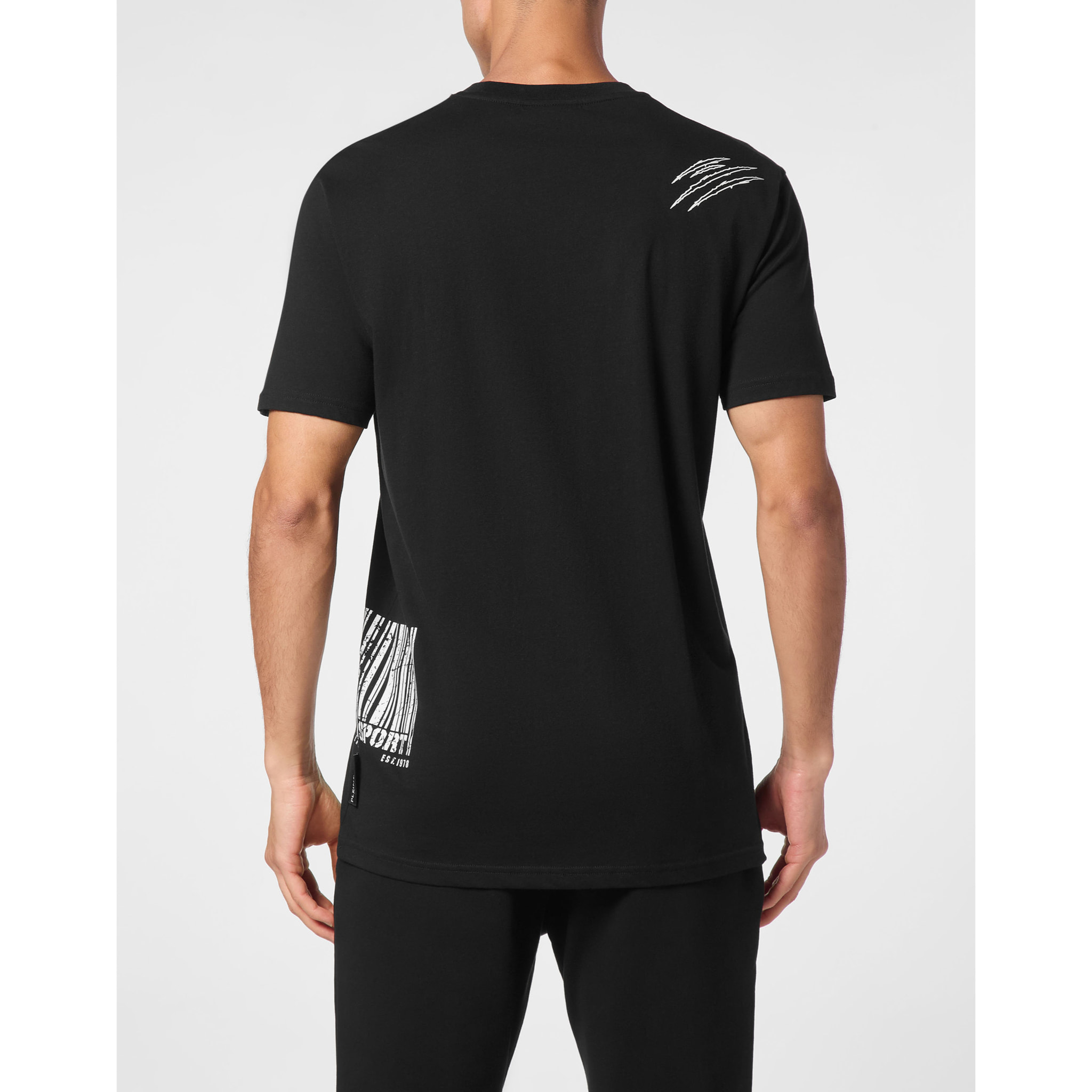 PLEIN SPORT Camiseta Cuello Redondo BARCODE