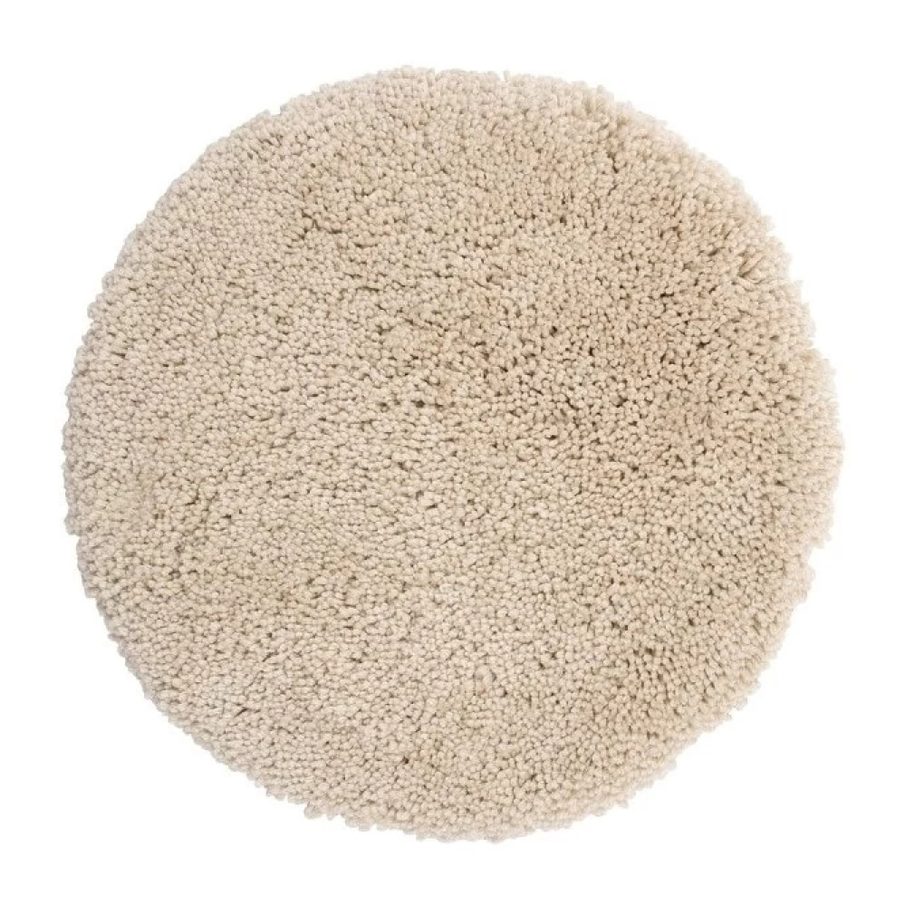 Tapis de bain rond Microfibre HIGHLAND Ø60cm Ecru Spirella