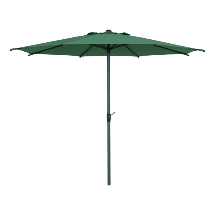 Parasol droit rond inclinable Loompa 3m vert olive
