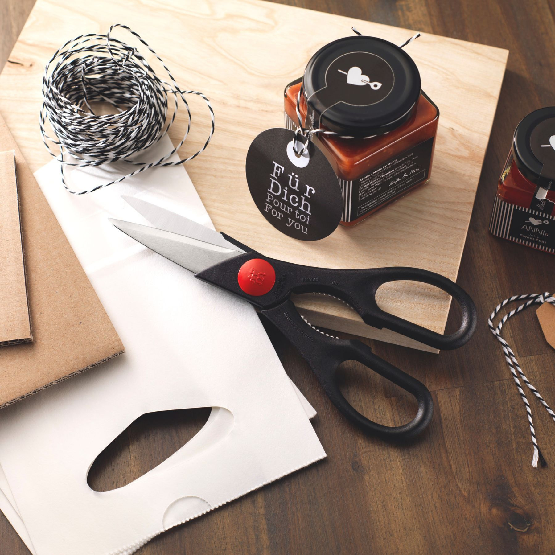 20 cm, Ciseaux multi-usages, Noir mat