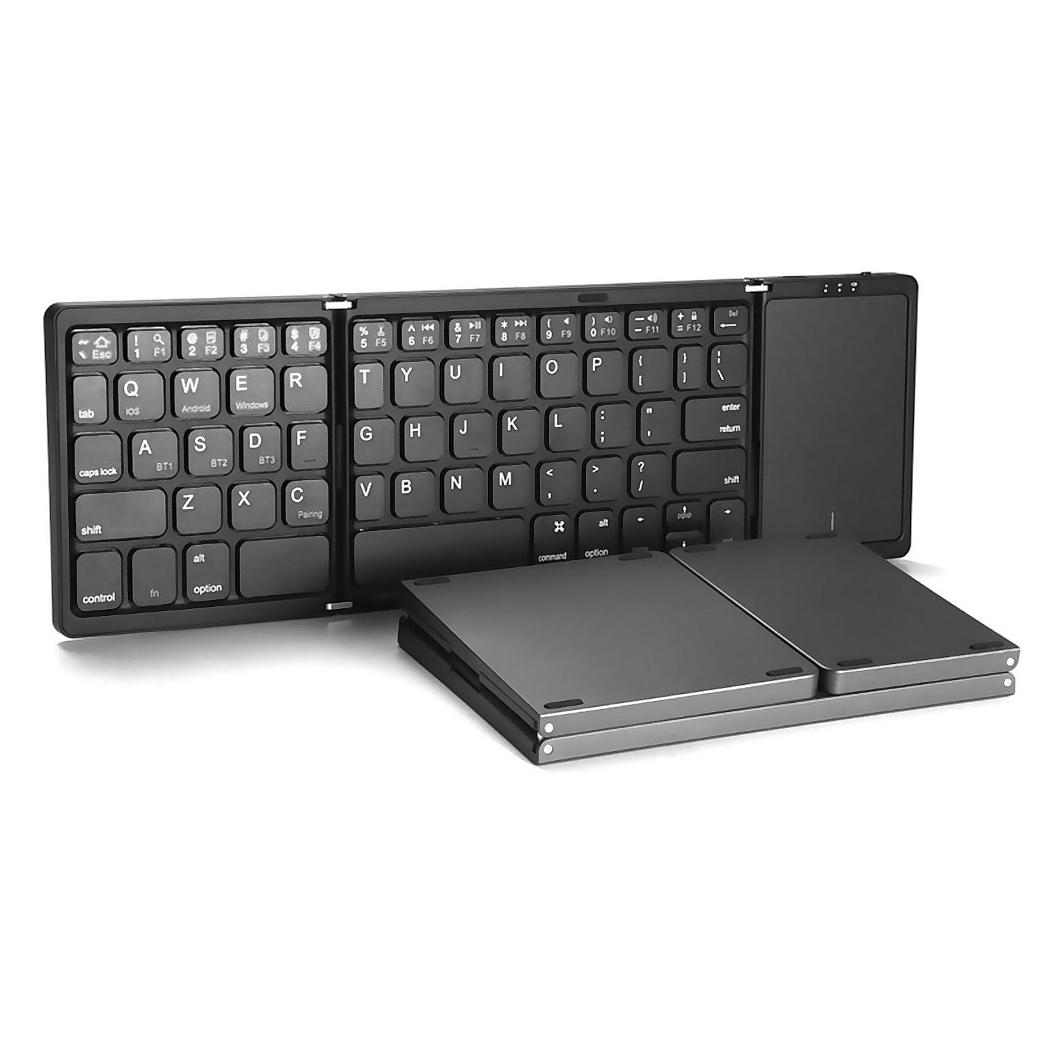 Teclado plegable con pad táctil B089T