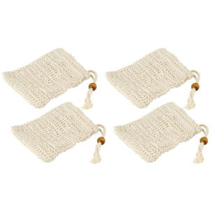 Lot de 4 porte savon en plastique Fackelmann Tecno