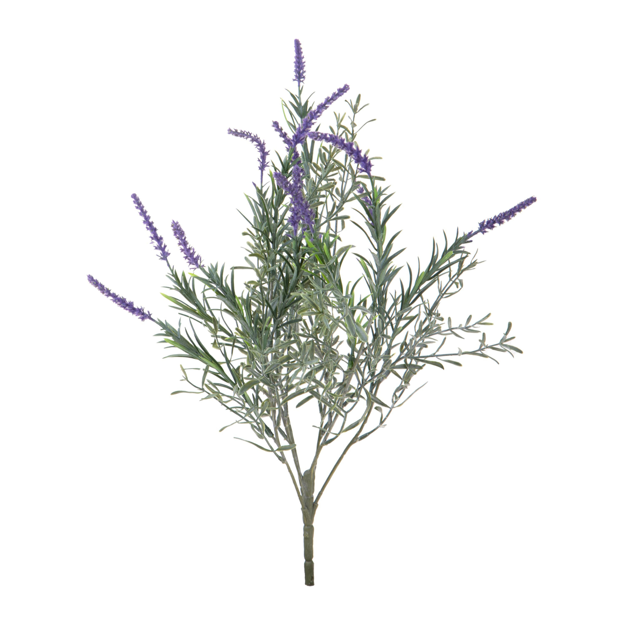 Cespuglio Lavanda 50 Cm - Pezzi 4 - 21,5X50X10,5cm - Colore: Viola - Bianchi Dino - Fiori Artificiali